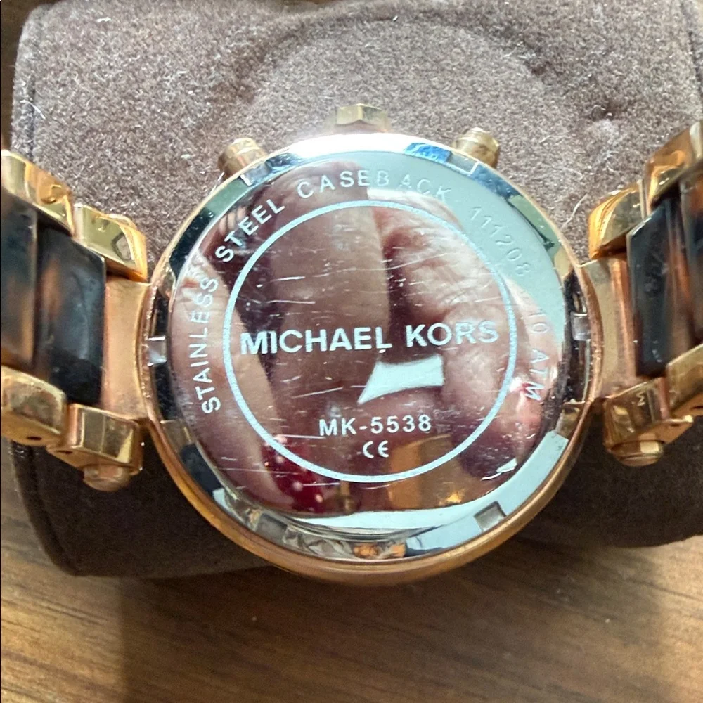 Michael Kors Rose Gold and Crystal Watch - Picture 6 of 8